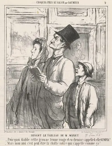 Devant le tableau de M. Manet