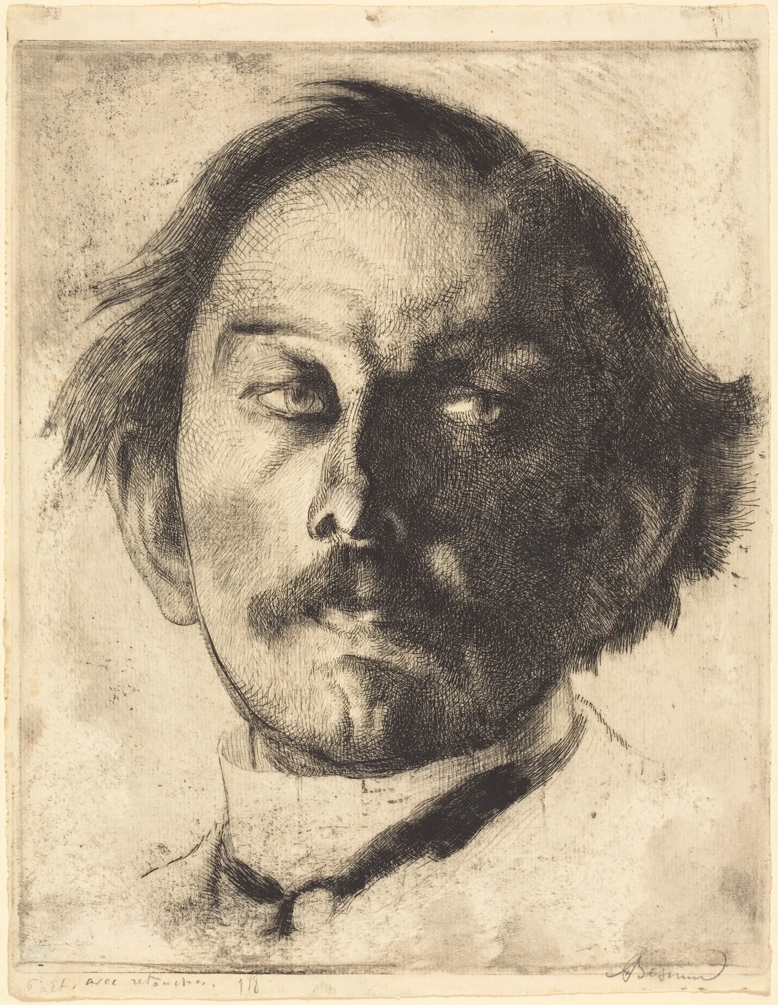 Jules Destrée, by Paul-Albert Besnard, ink, 1917