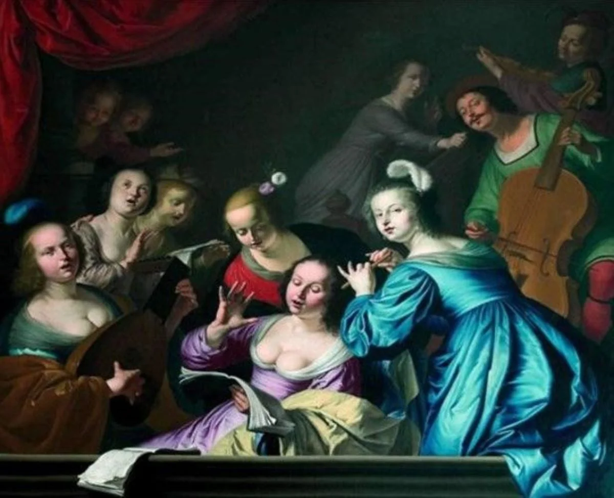 Concertul, by Abraham van der Schoor, unspecified