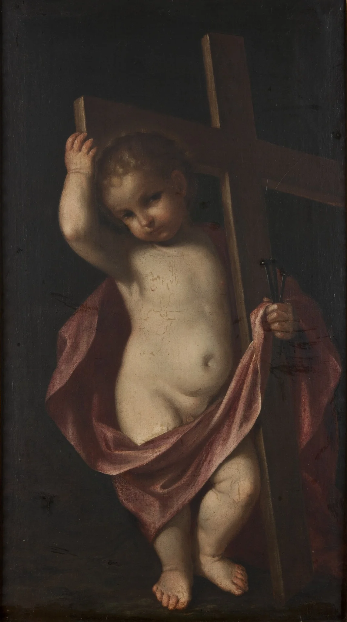 The Christ Child Holding the Cross, by Unknown, oil, 1650