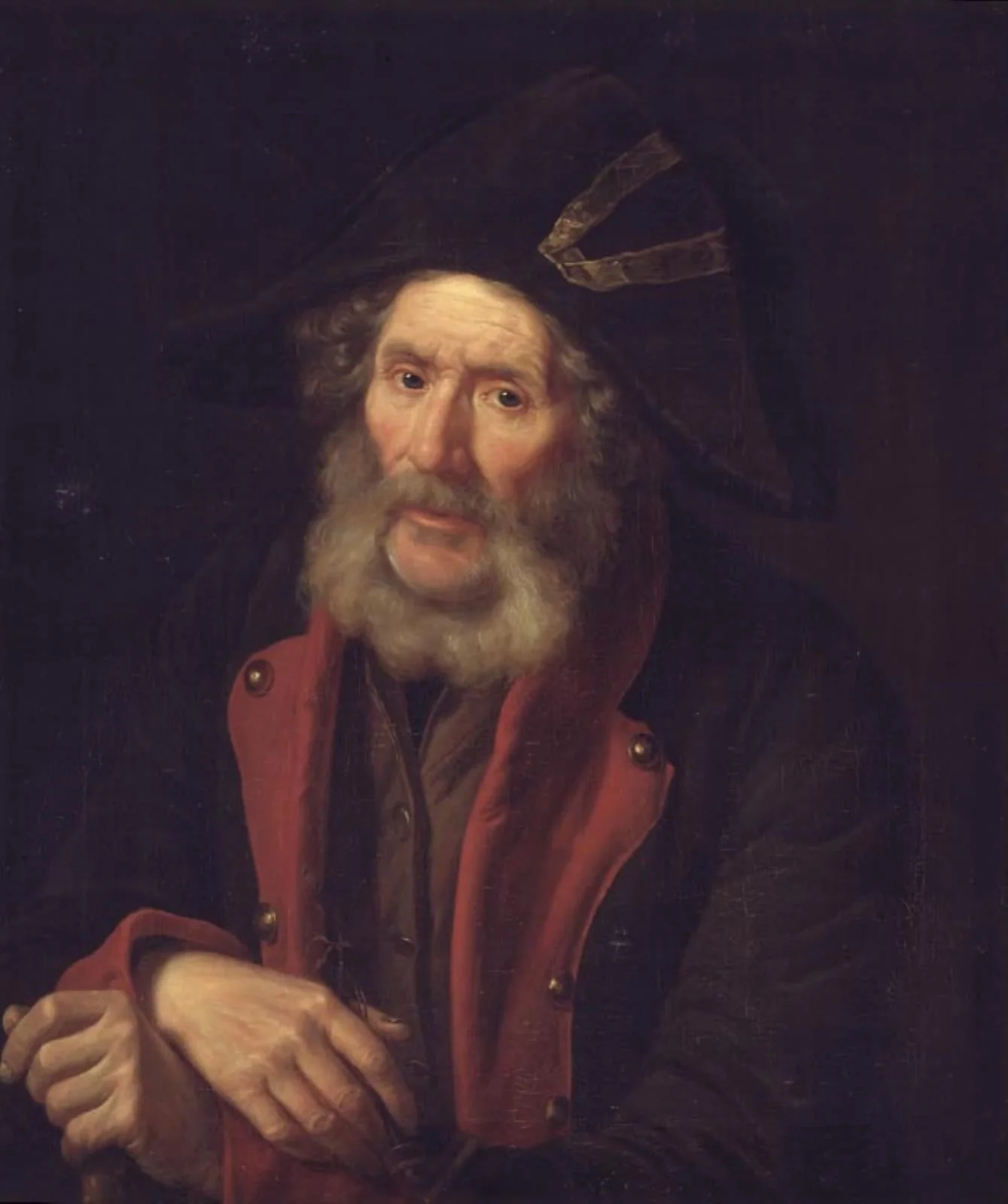 En gammel invalid. Portræt af en soldat, by Unknown, 1850