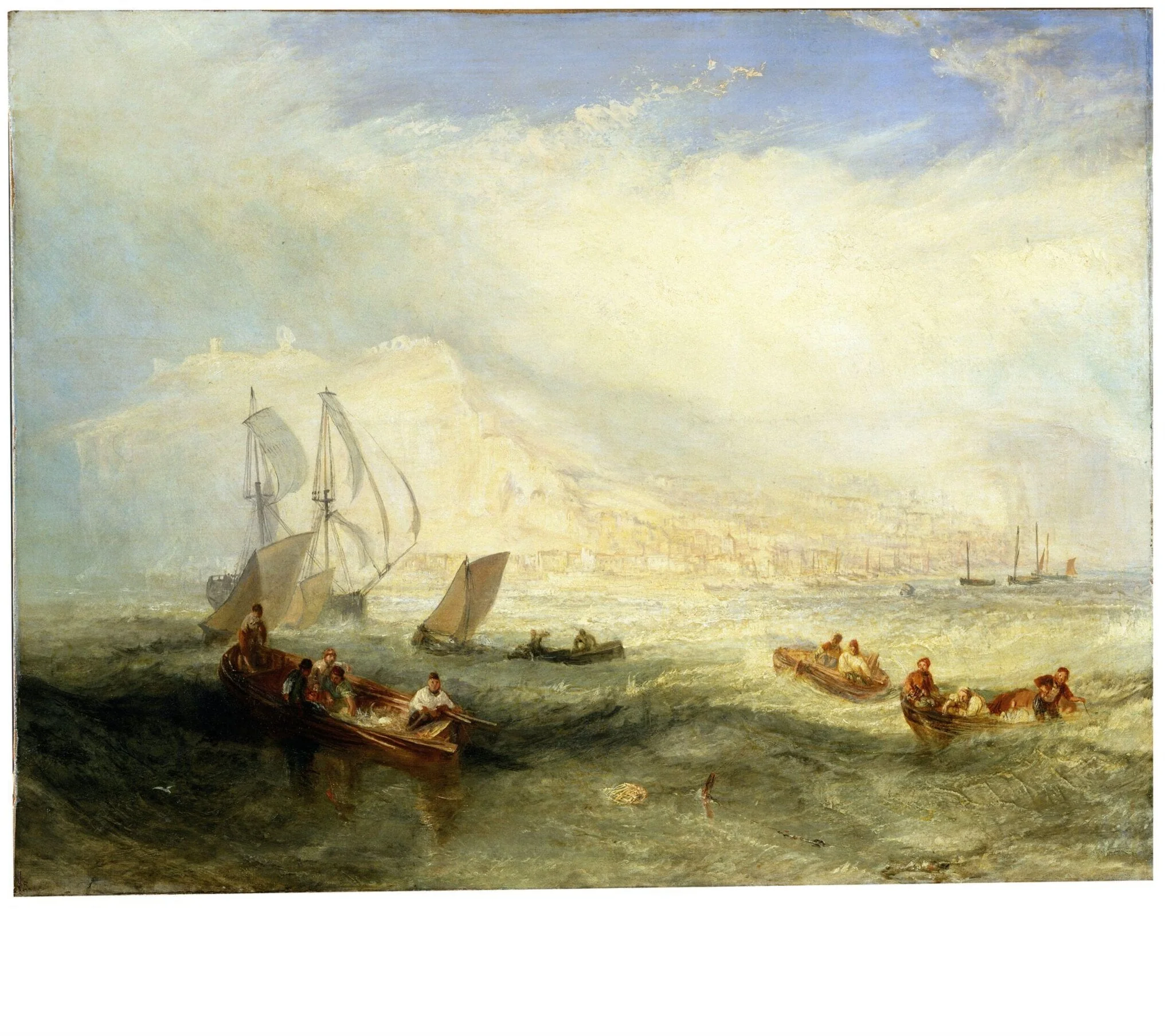 Line Fishing, Off Hastings, by Joseph Mallord William Turner, oil, 1835
