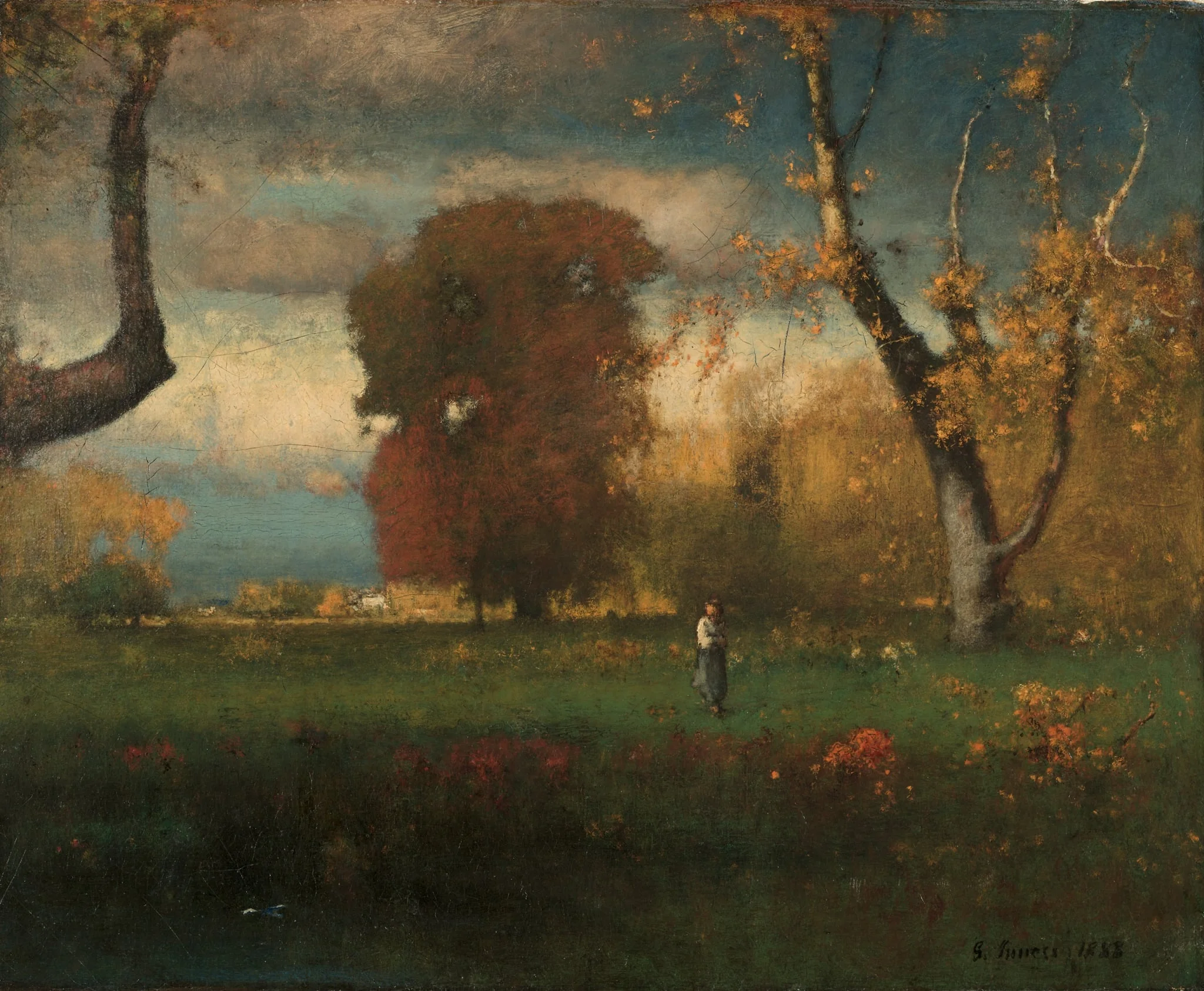 Landscape, by George Inness, unspecified, 1888
