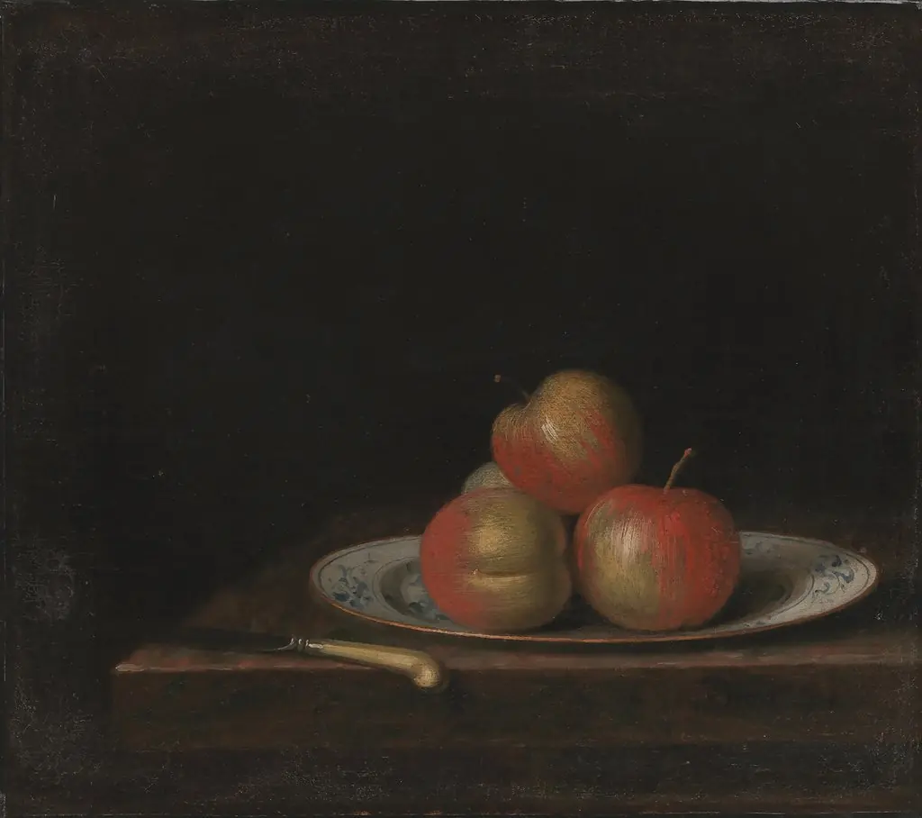 Still Life with Apples on an 'East Indian' Plate