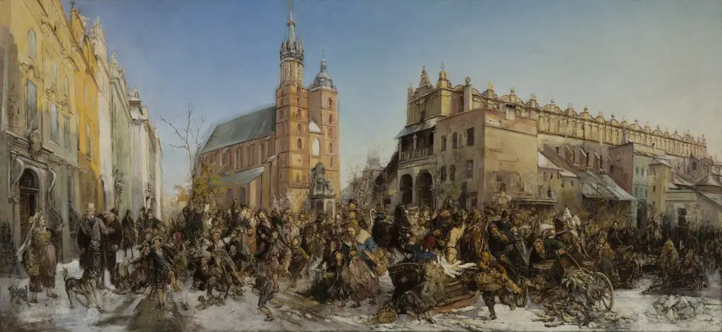 Fair on the Main Market Square in Krakow