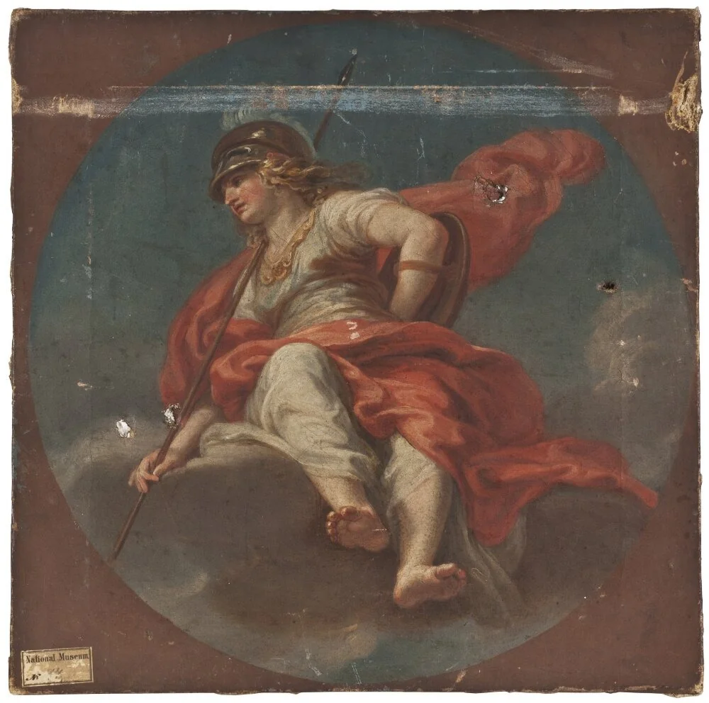 Pallas Athena, by Tommaso Conca, oil