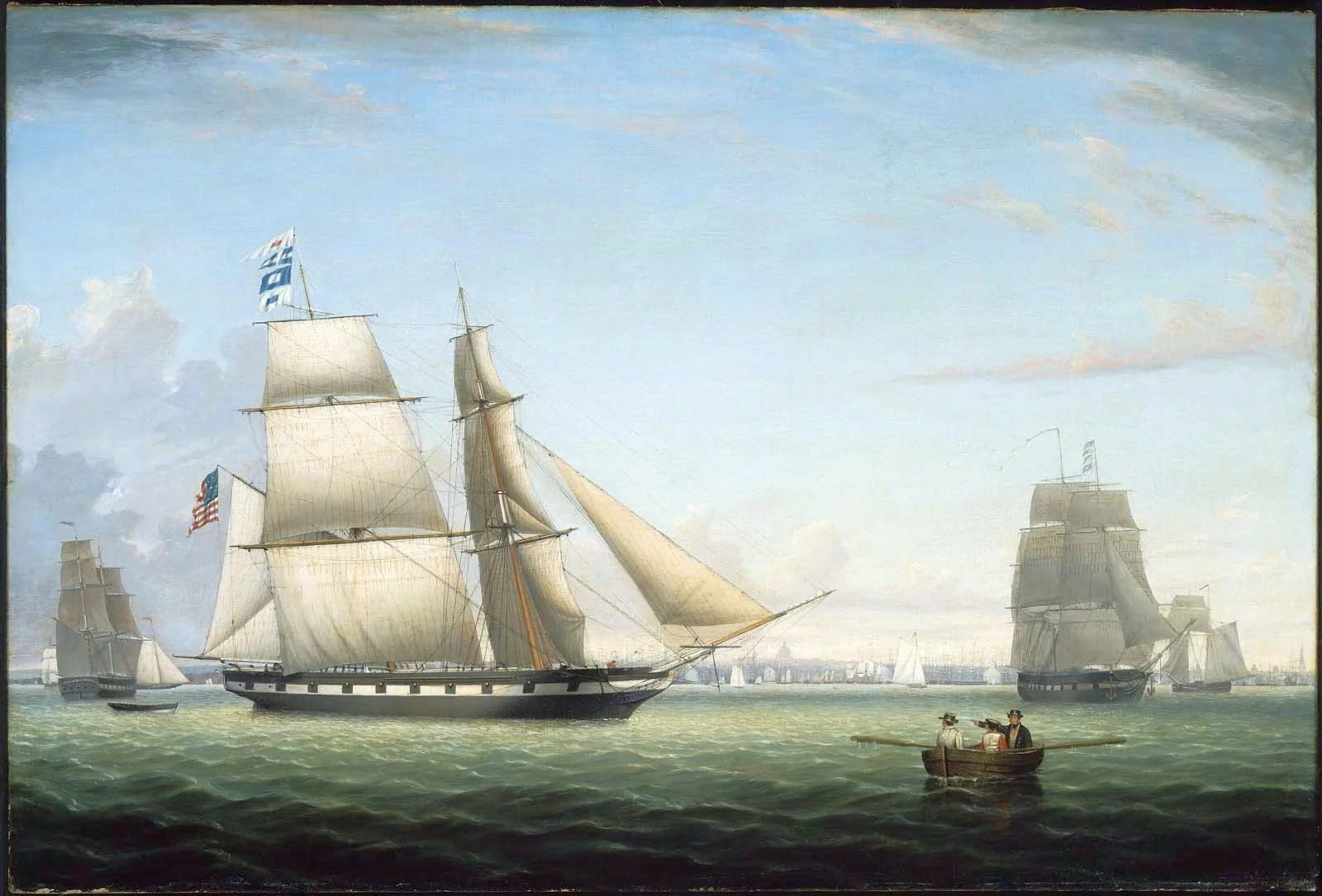 Brig "Antelope" in Boston Harbor
