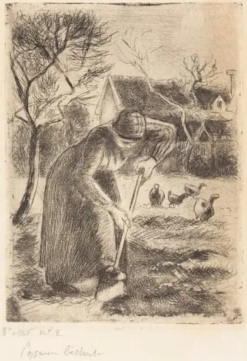 Paysanne bêchant (Peasant Laboring)