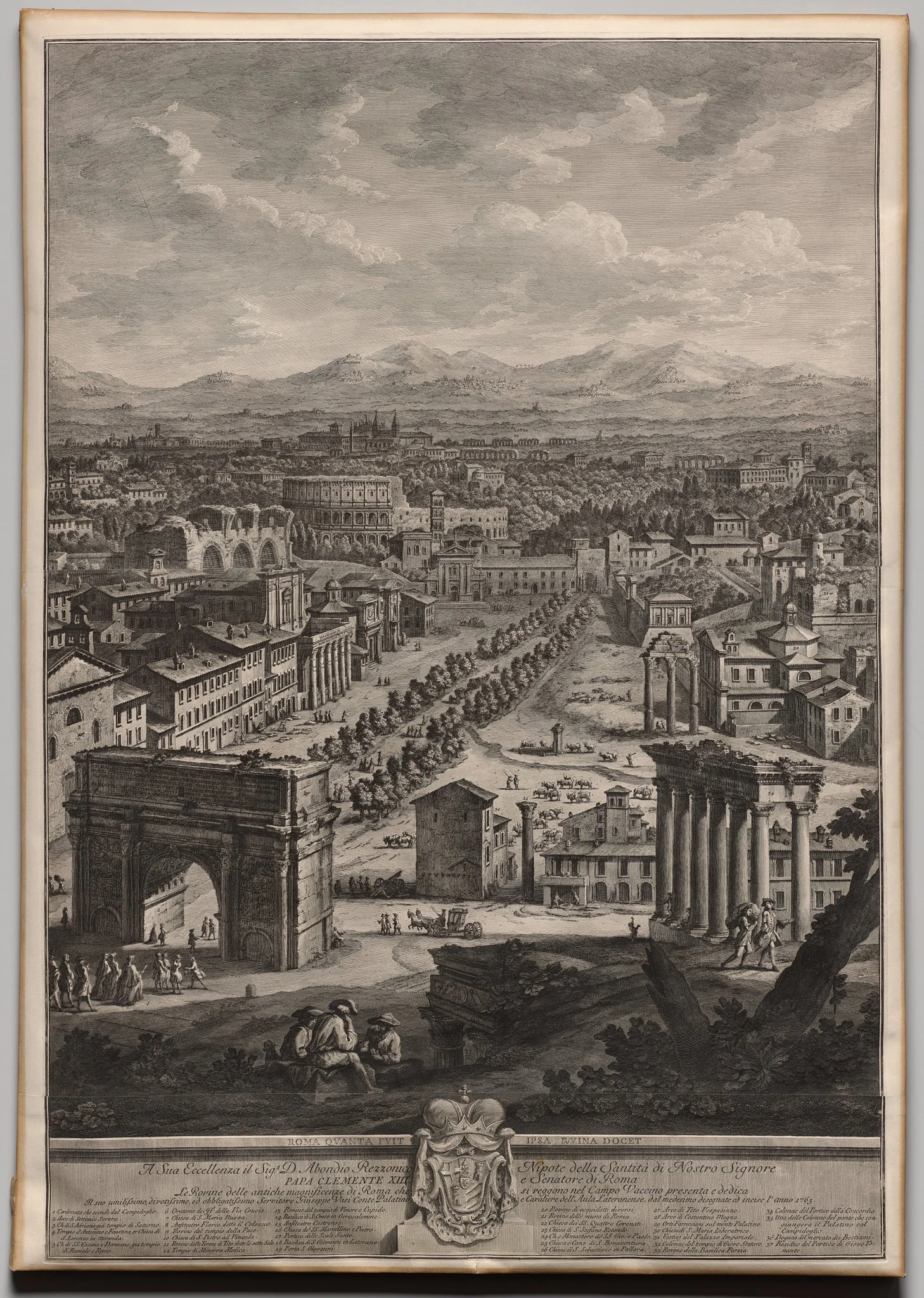 The Campo Vaccino, by Giuseppe Vasi, 1765