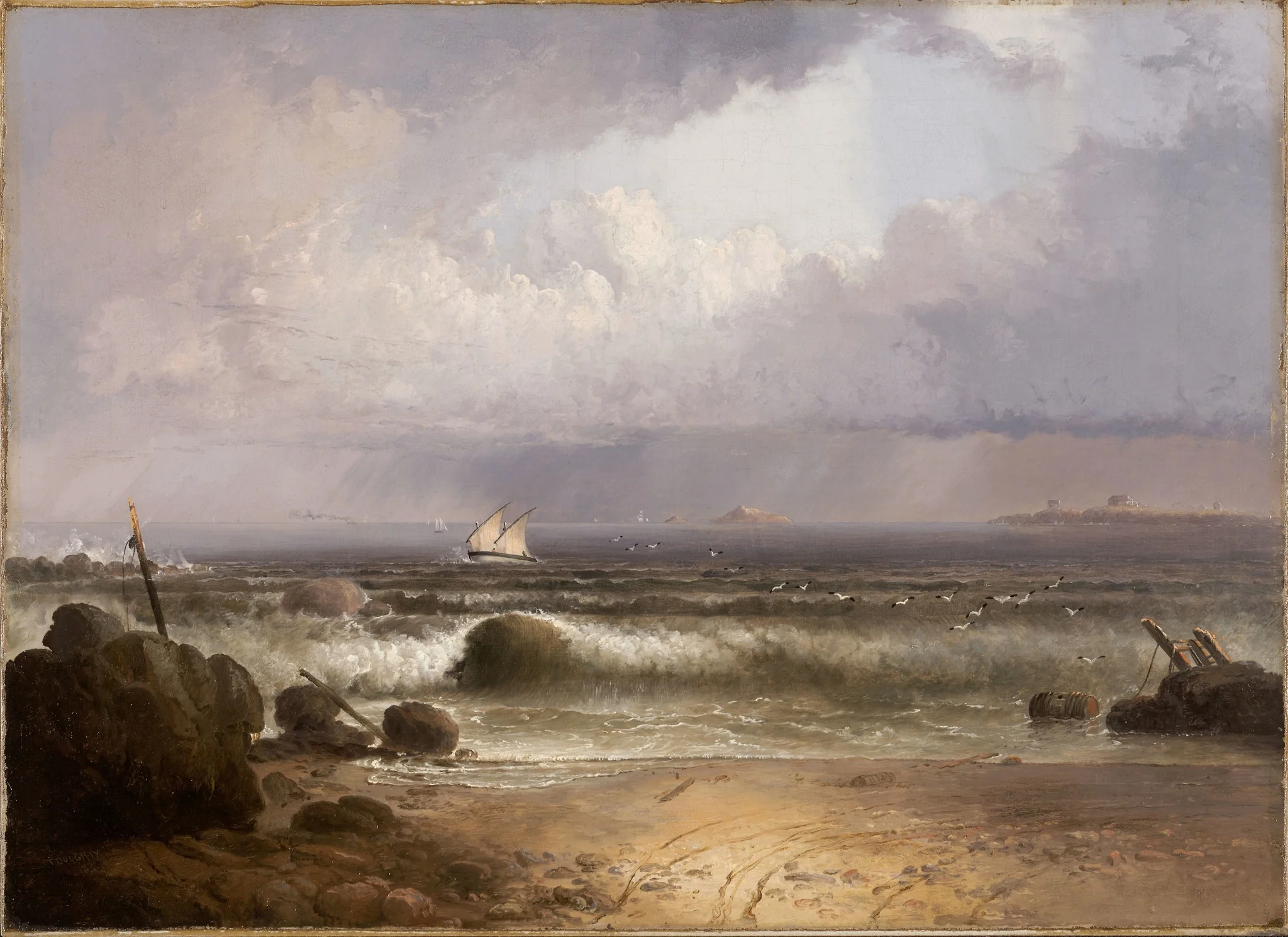 Coming Squall (Nahant Beach with a Summer Shower)