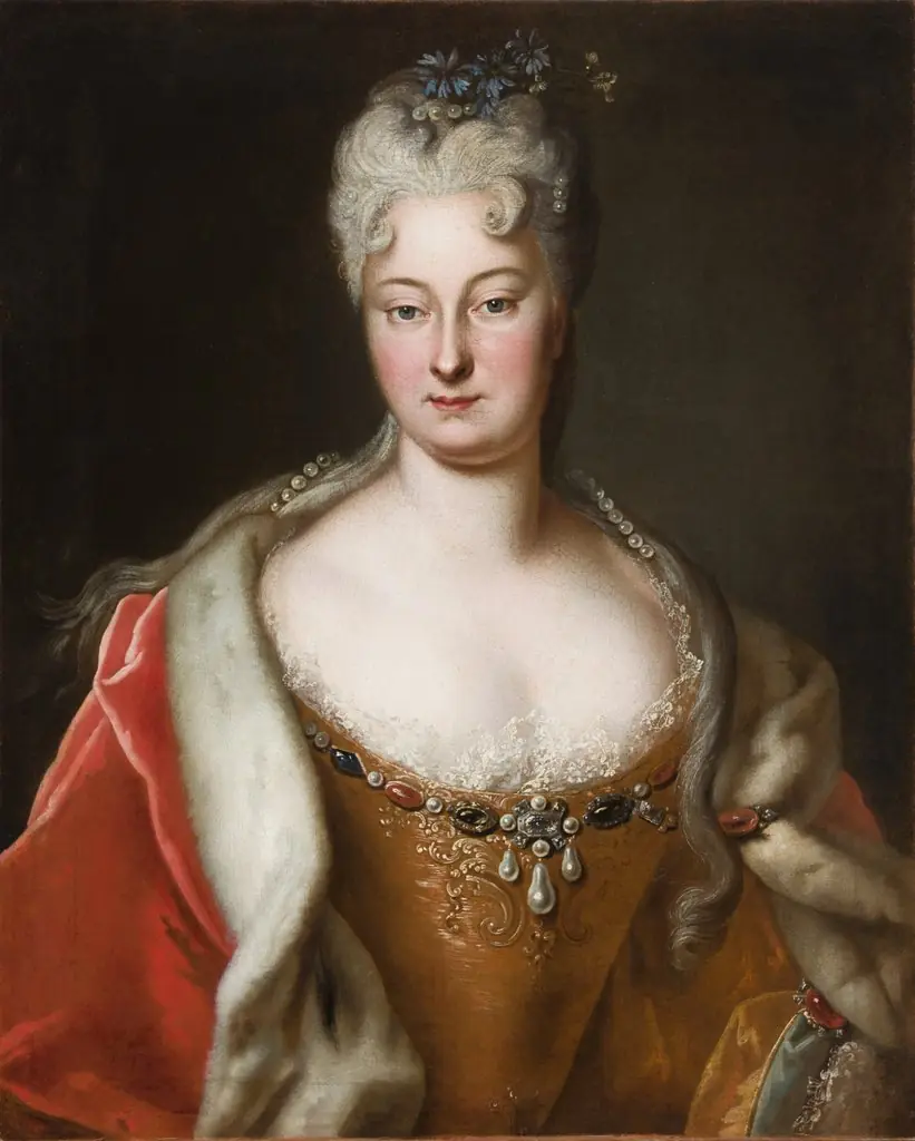 Portrait of a young woman [Sophie Markgräfin von Brandenburg-Bayreuth, née Duchess Sachsen-Weißenfels (1684–1752)?]