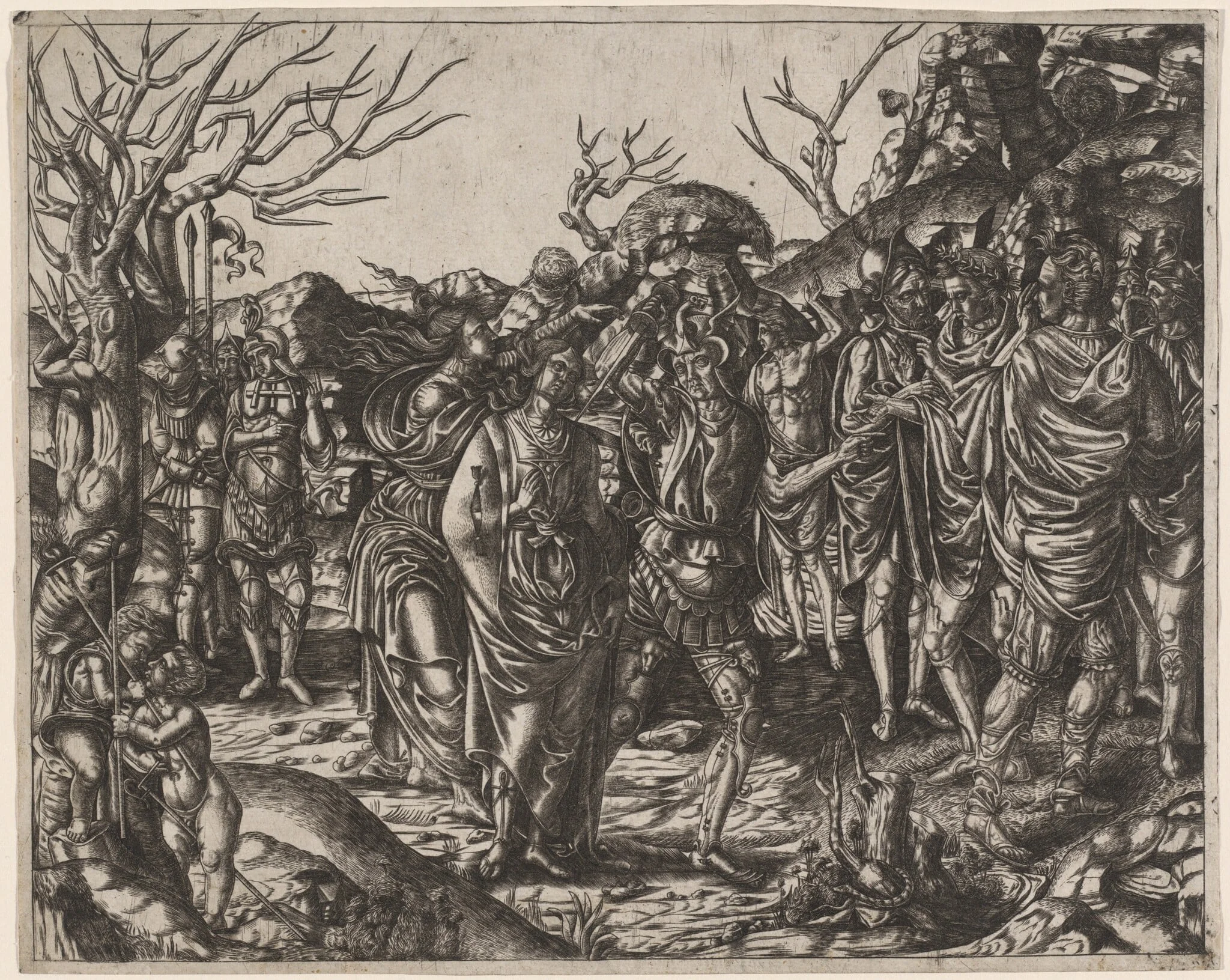 The Death of Virginia, by Italian 16th Century, ink, 1505