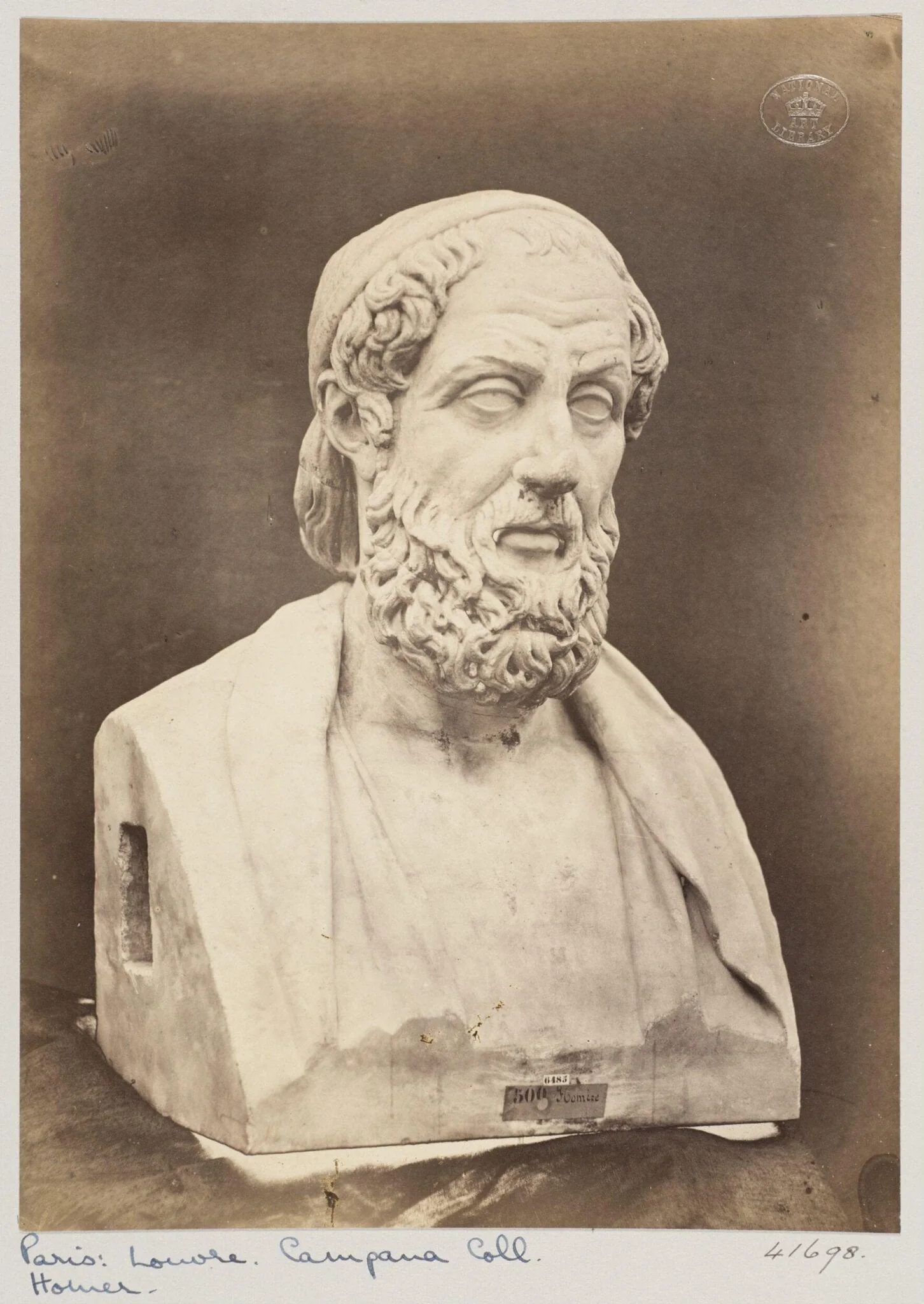 Marble bust of Homer