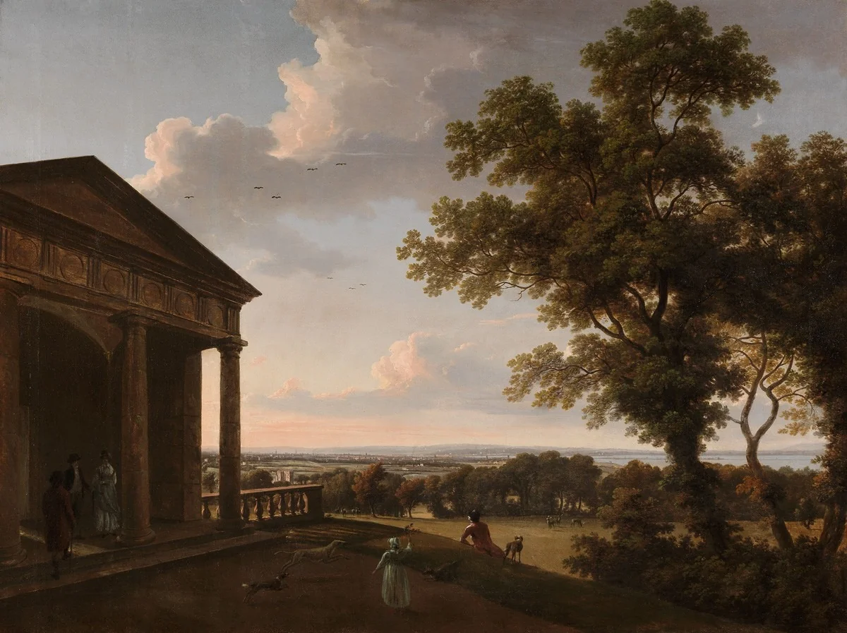 View in Mount Merrion Park (1804), by William Ashford, oil, 1804