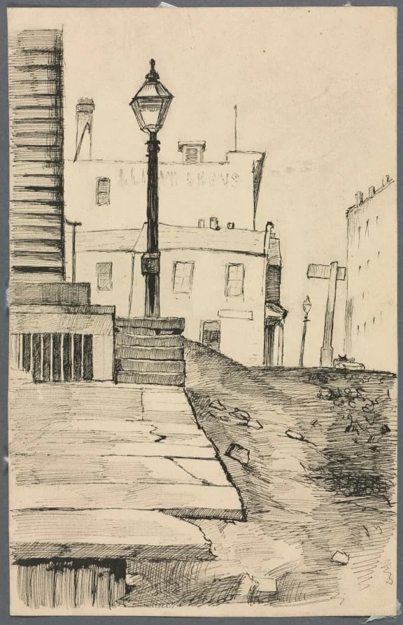 Street Scene, Cleveland, by Otto Henry Bacher, 1887