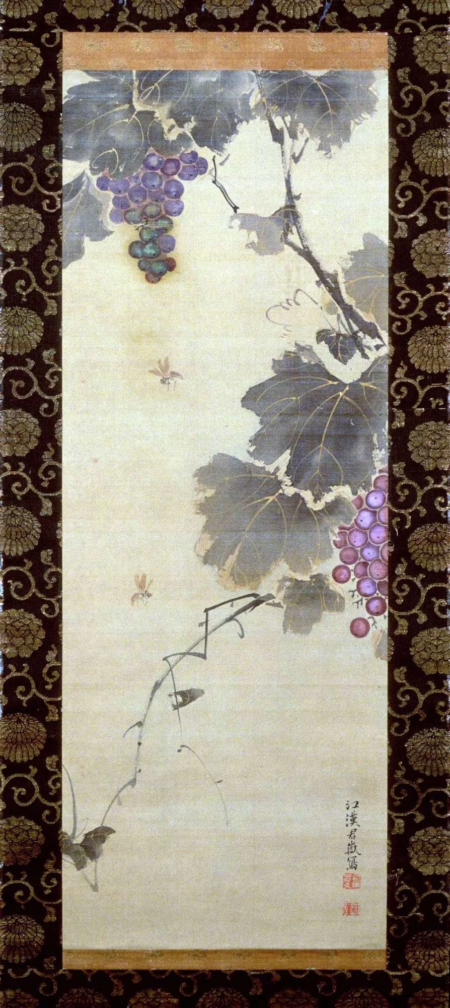 Grapevine, by Shiba Kōkan, unspecified, 1769