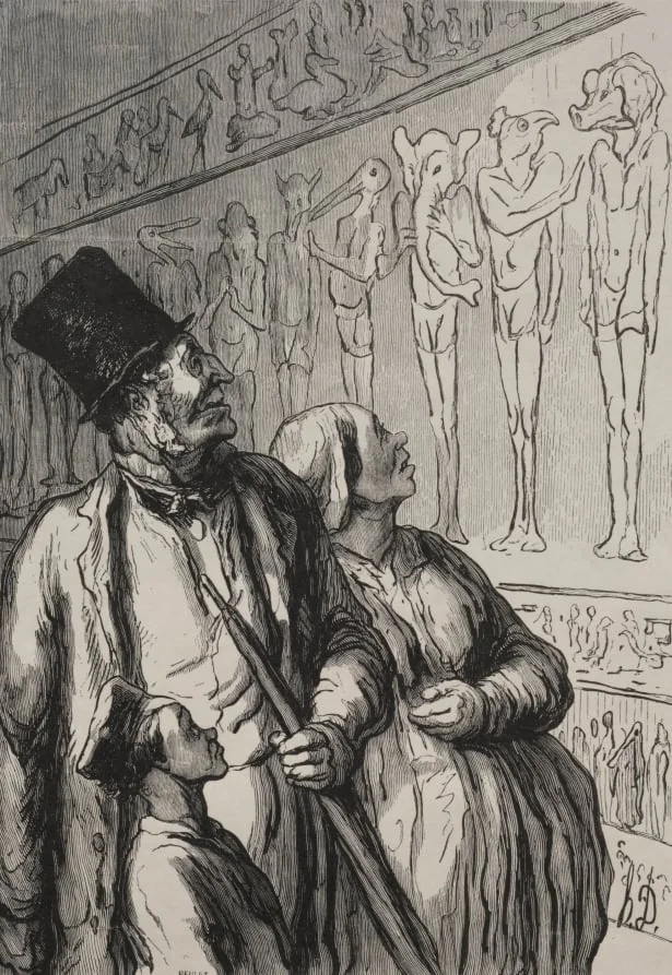 The Universal Exhibition:  The Egyptians Section, by Honoré Daumier, 1867