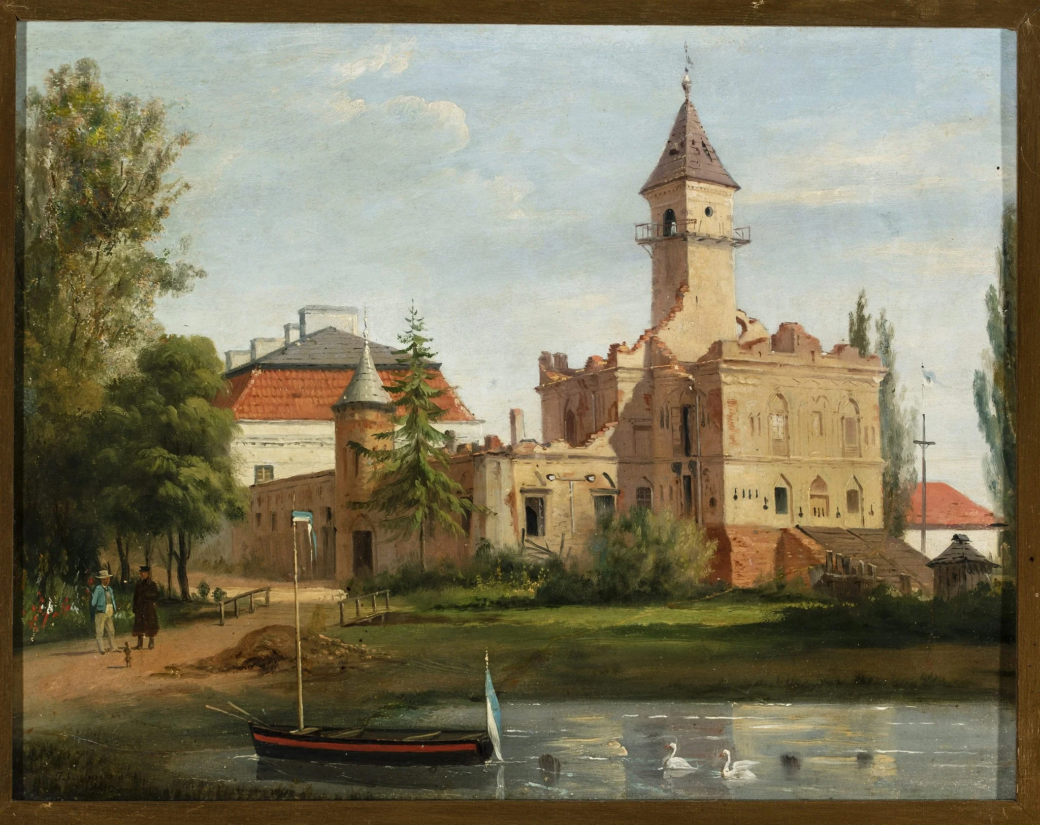 View of the castle in Radziejowice