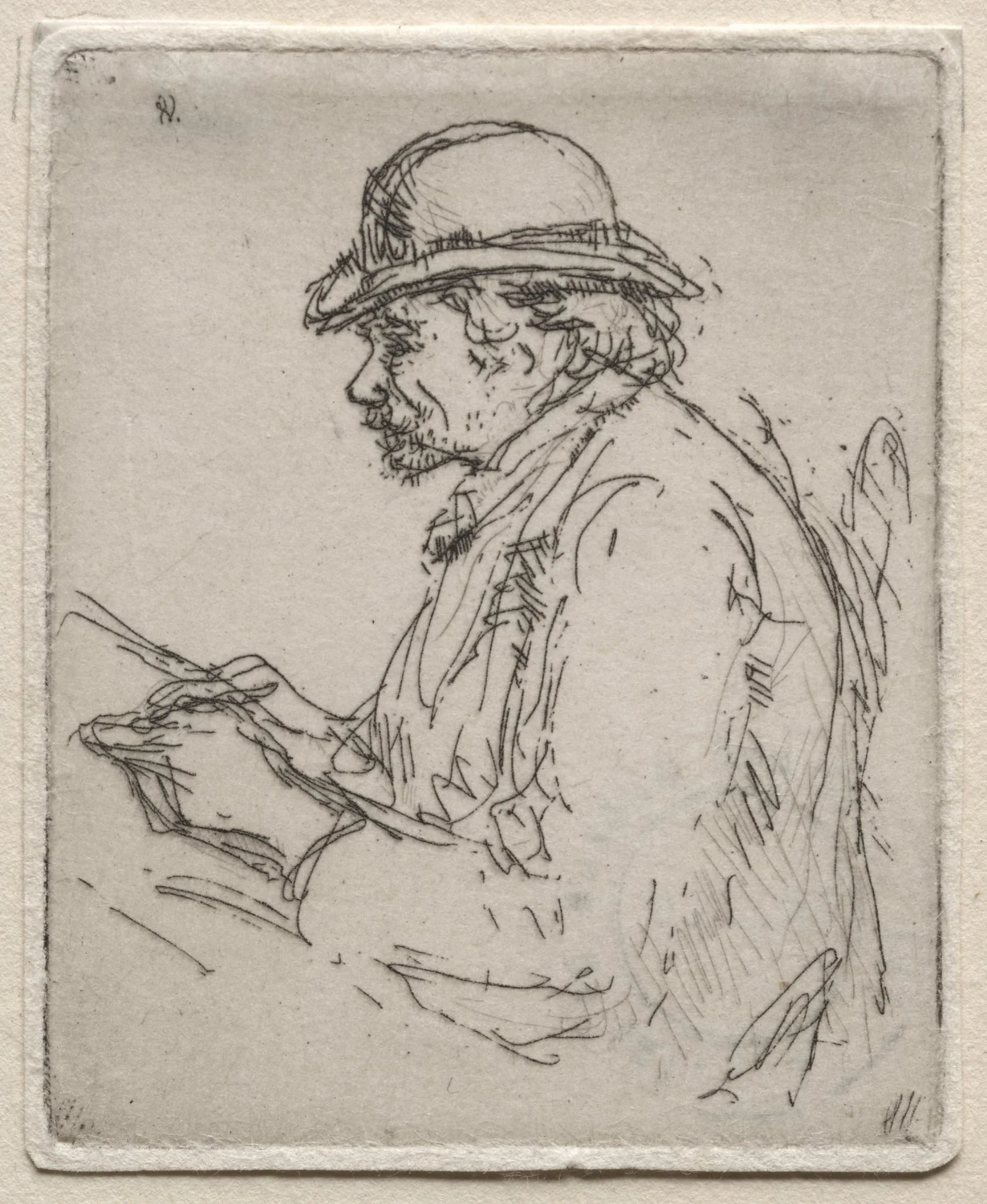 Paris:  Café Artist, by Ernest Haskell, 1910