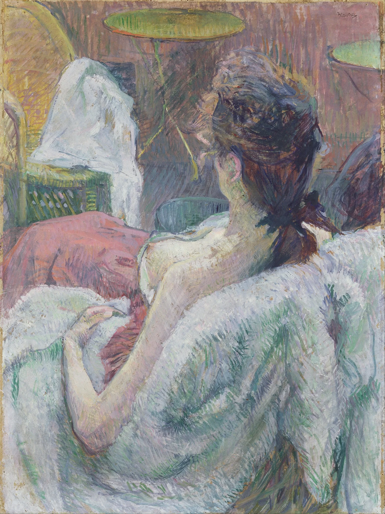 The Model Resting, by Henri de Toulouse-Lautrec, unspecified, 1895