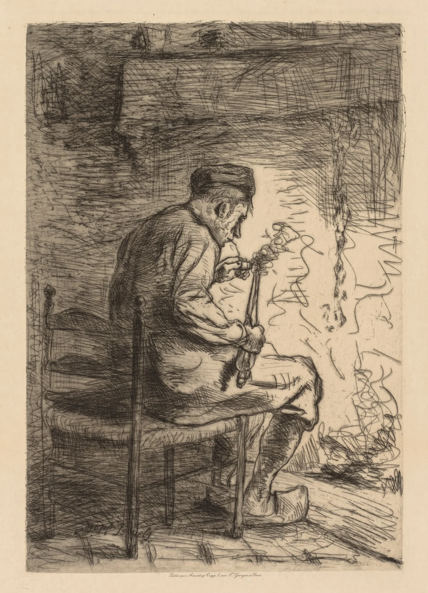 The Smoker, by Jozef Israëls, 1882