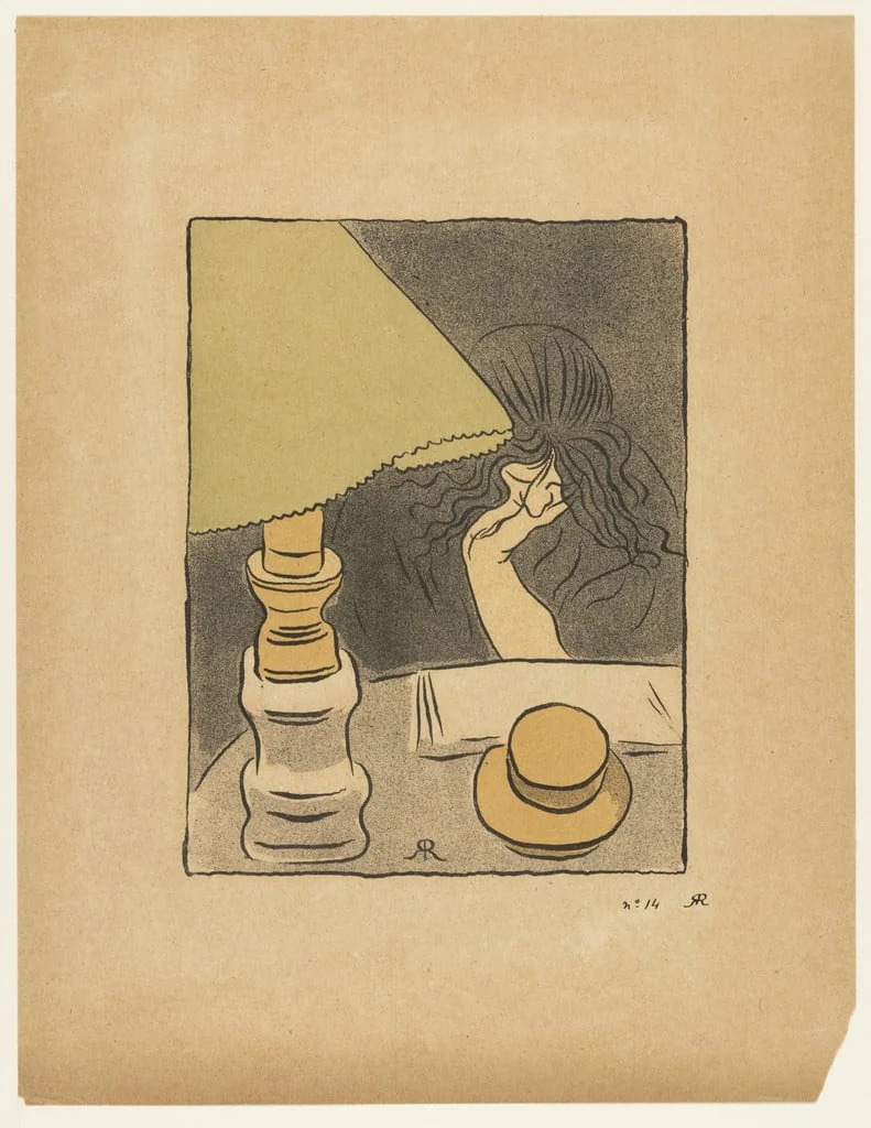 Untitled, by József Rippl-Rónai, ink, 1894