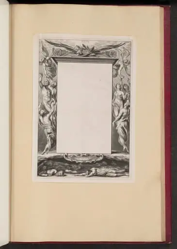 Border Illustration with Heaven and Hell "Corpora S.S."