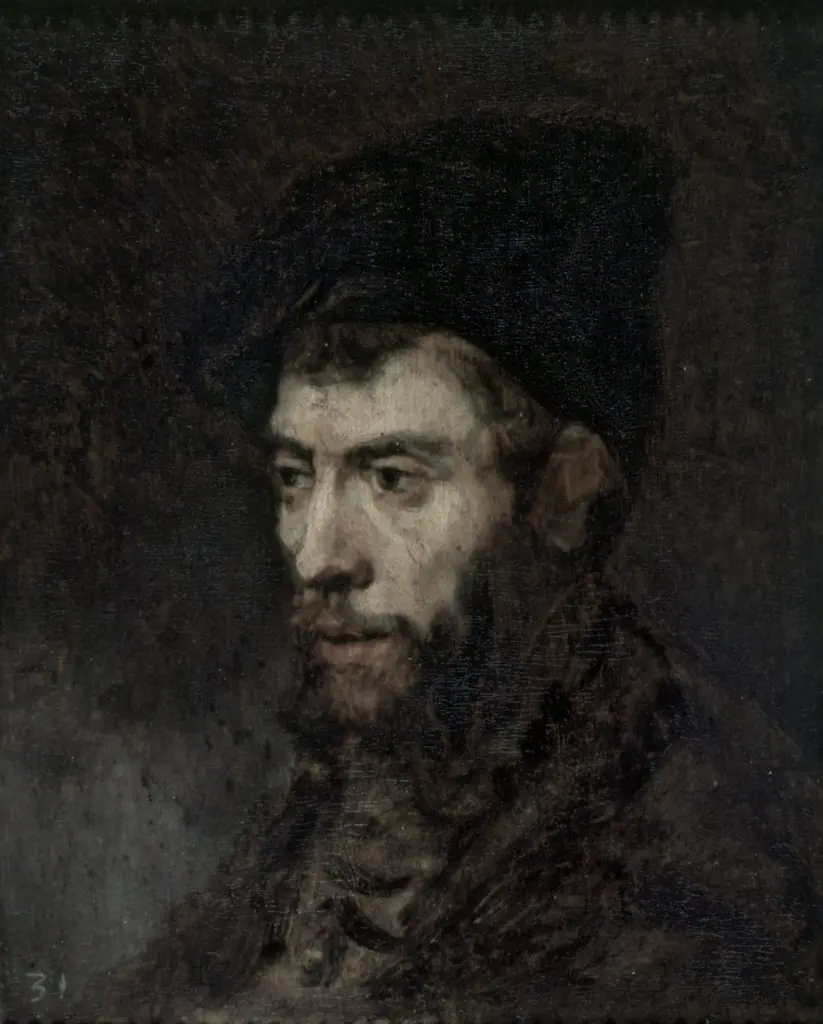 Man in a Beret looking Left
