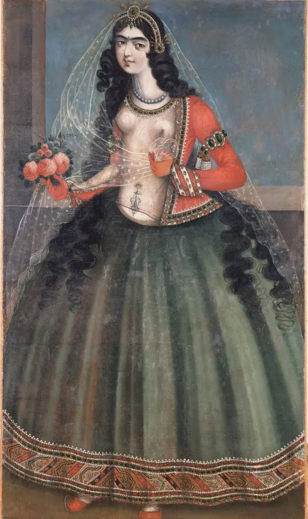 Woman with a Bouquet of Roses