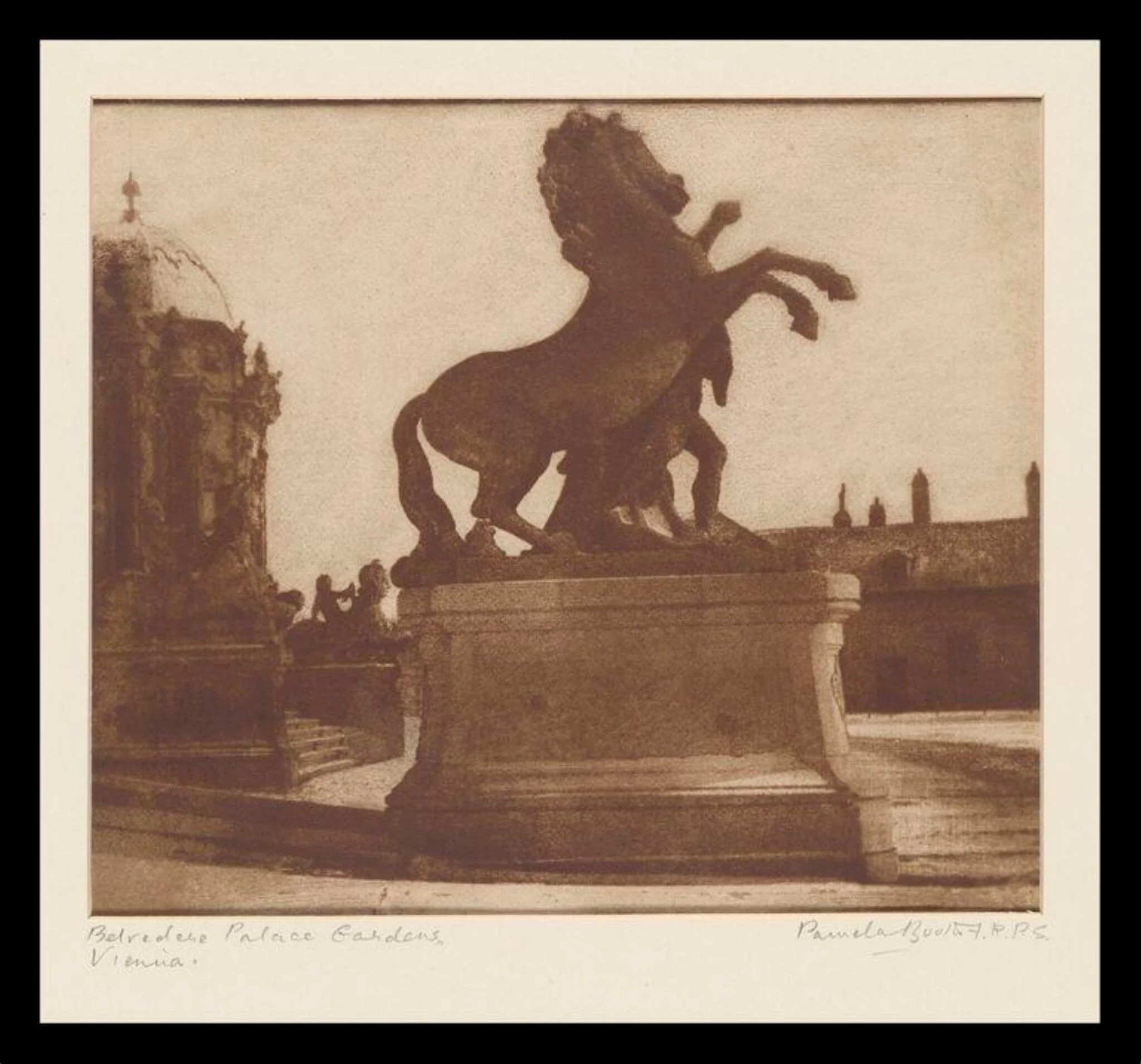 Belvedere Palace Gardens, Vienna, by Pamela F.R.P.S. Booth, photographic, 1933