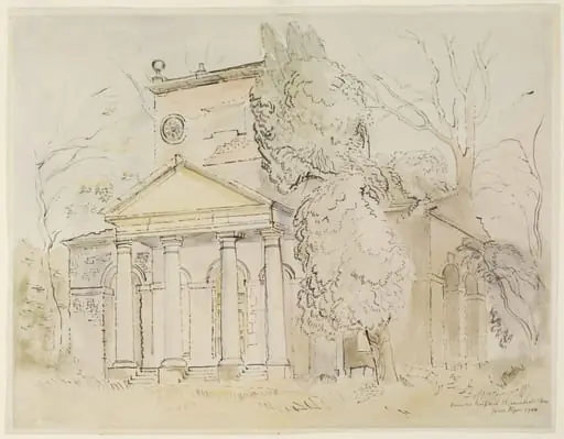 The Ruined Temple of Friendship in the Grounds at Stowe