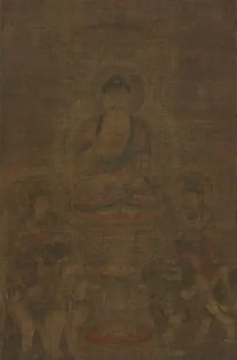 Shakyamuni Triad:  Buddha Attended by Manjushri and Samantabhadra