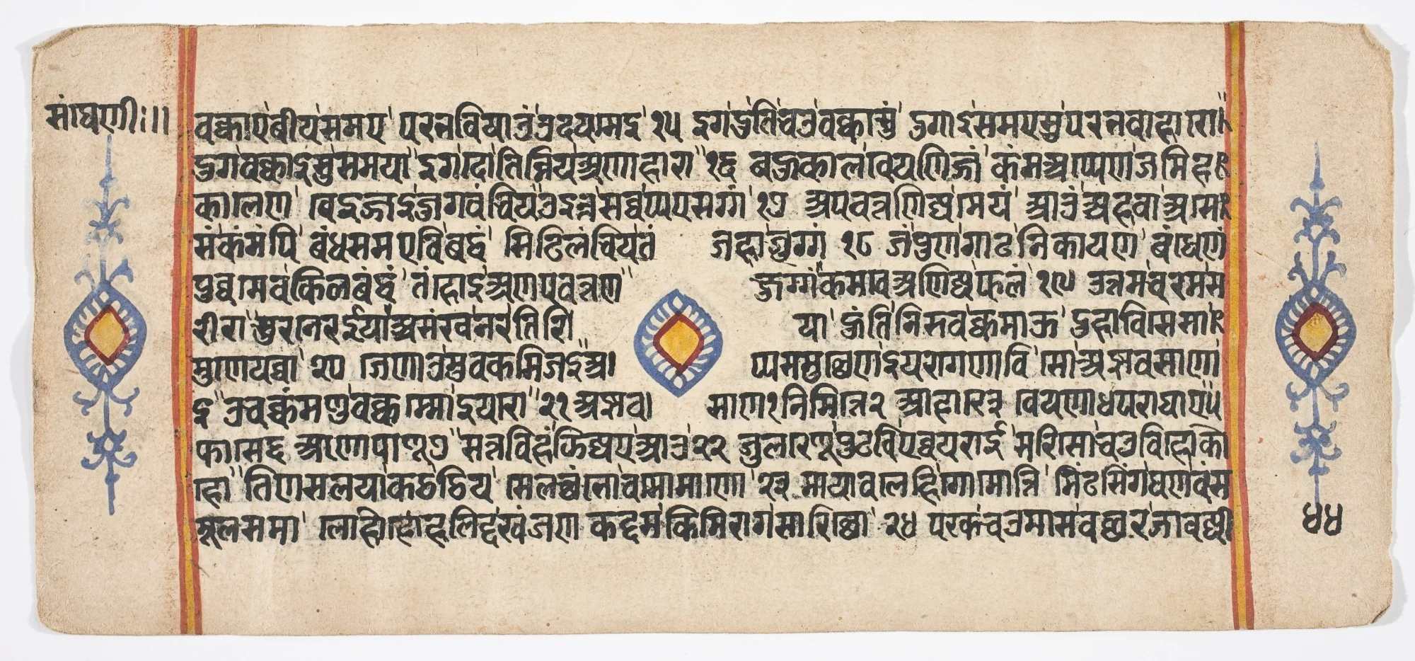 Tantric Manuscript "Sangrahani Sutra", by Unknown, unspecified