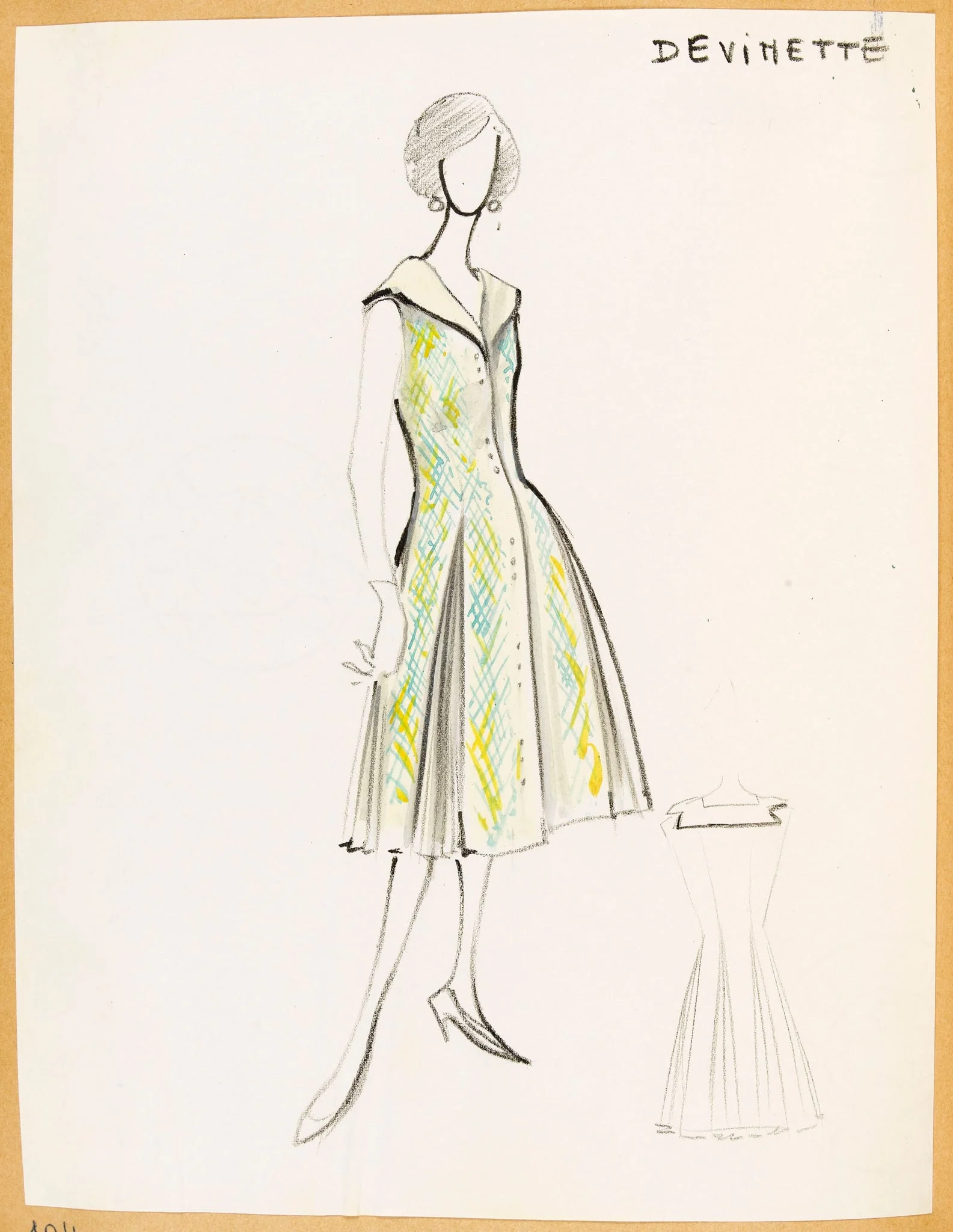 Devinette, by Carven, 1957
