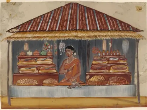 One of ten drawings of shops.