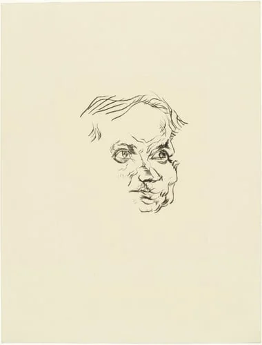 Untitled, by Ludwig Meidner, ink, 1918