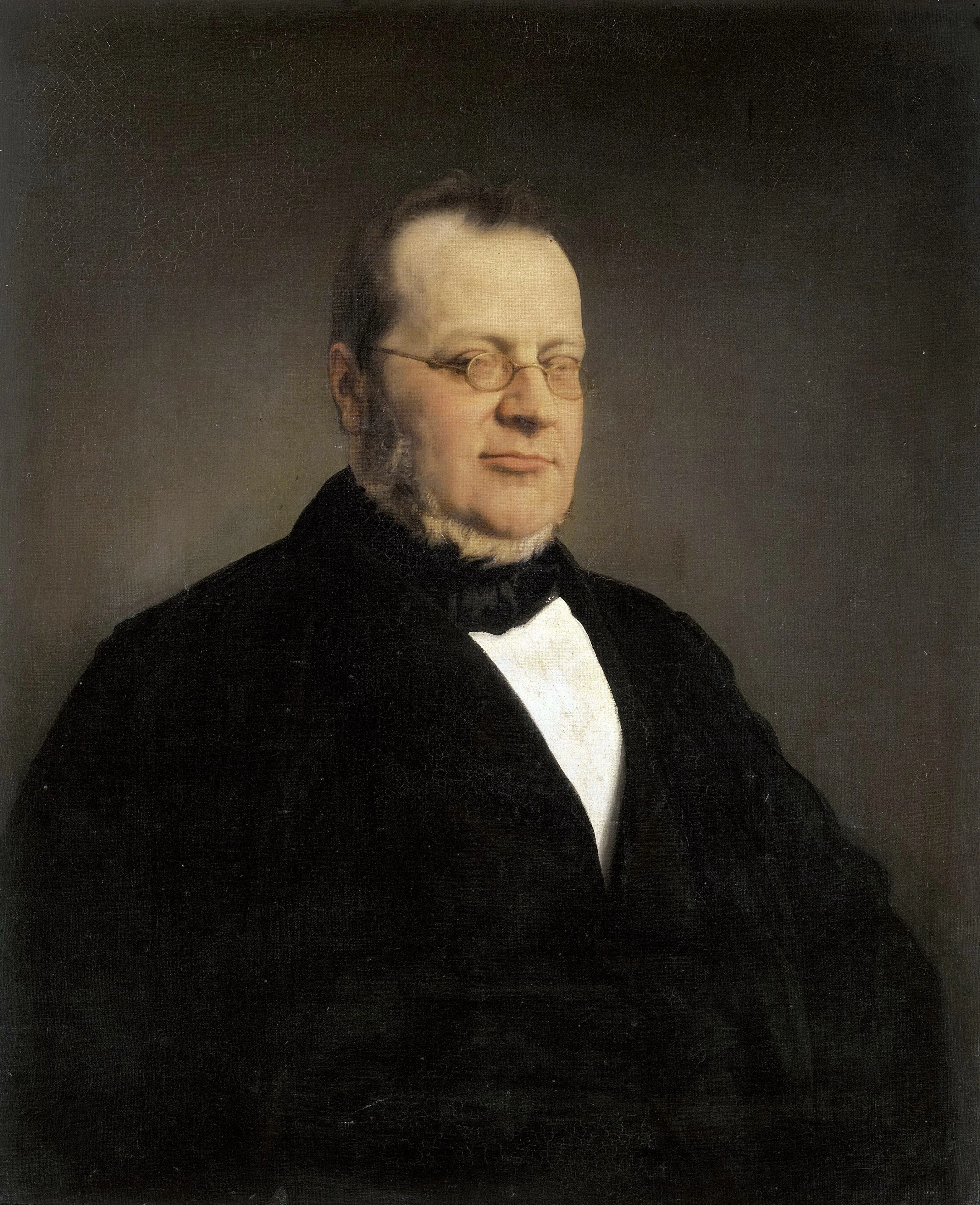 Portrait de Camille Cavour, by Francesco Hayez, oil, 1864