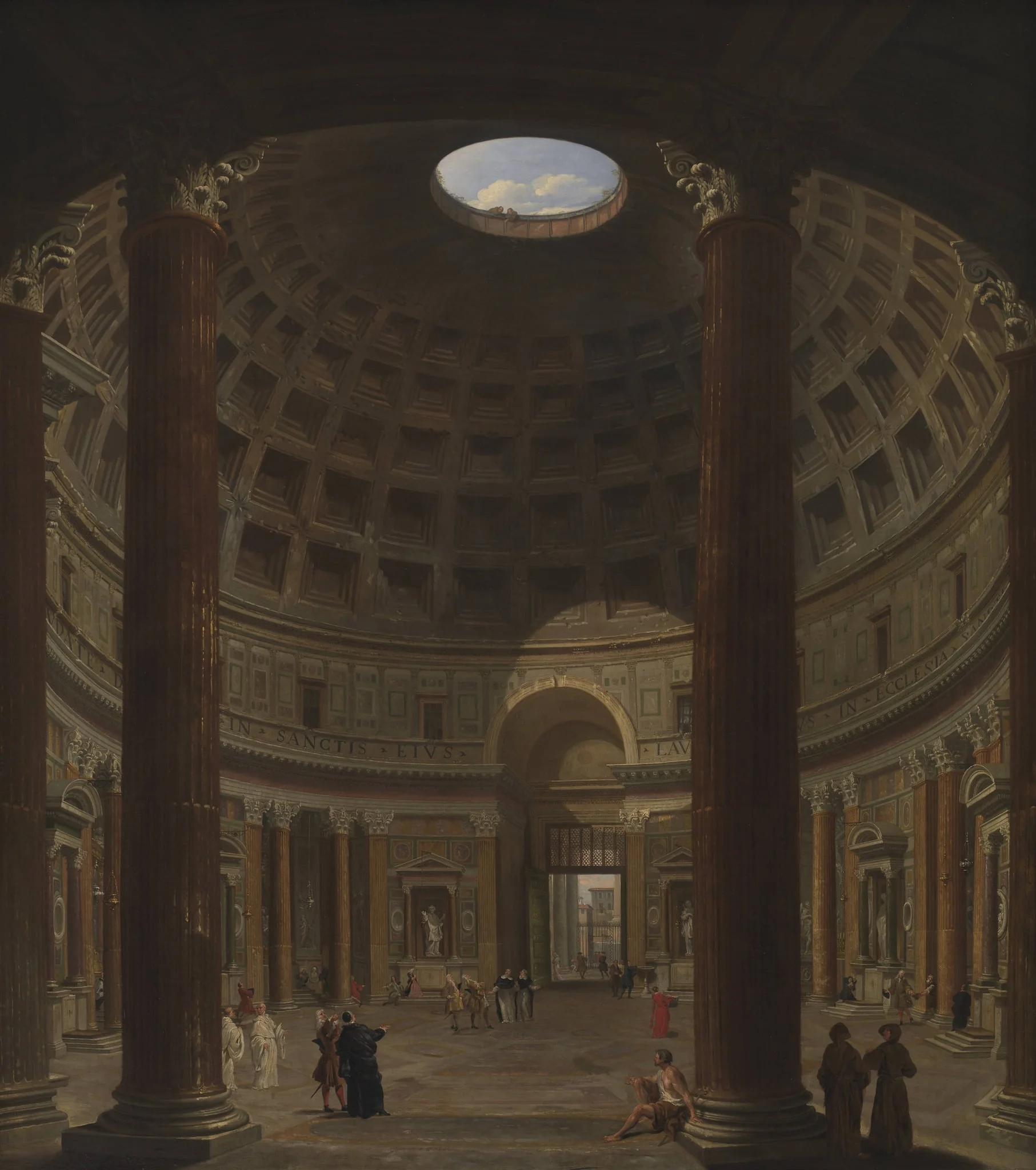 Interior of the Pantheon, Rome, by Unknown, 1750
