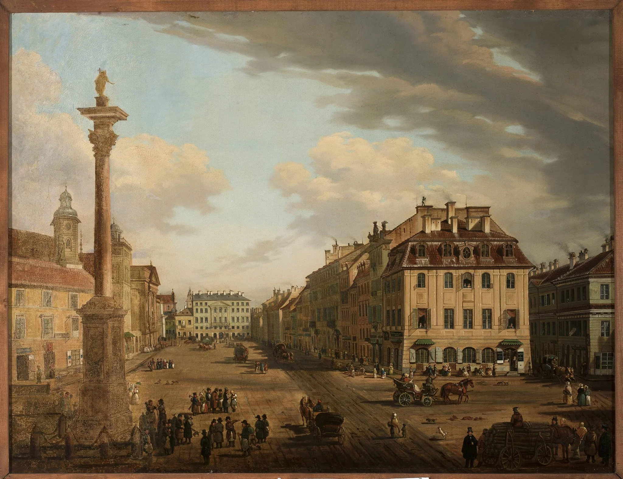 View from the Castle Square towards Krakowskie Przedmieście