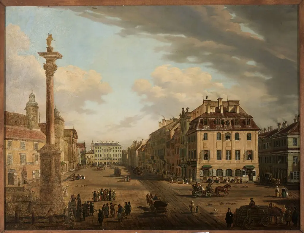 View from the Castle Square towards Krakowskie Przedmieście