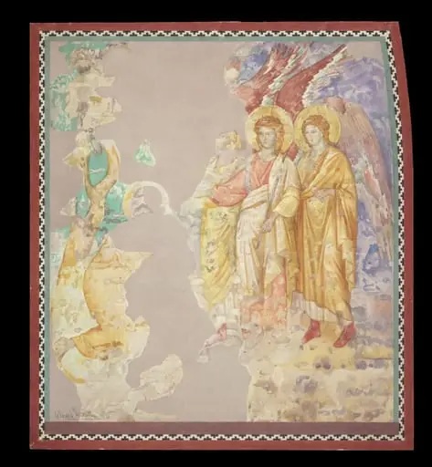 Copy after the painting The Expulsion attributed to  Jacobo Torriti in the Upper Church, San Francesco,  Assisi.