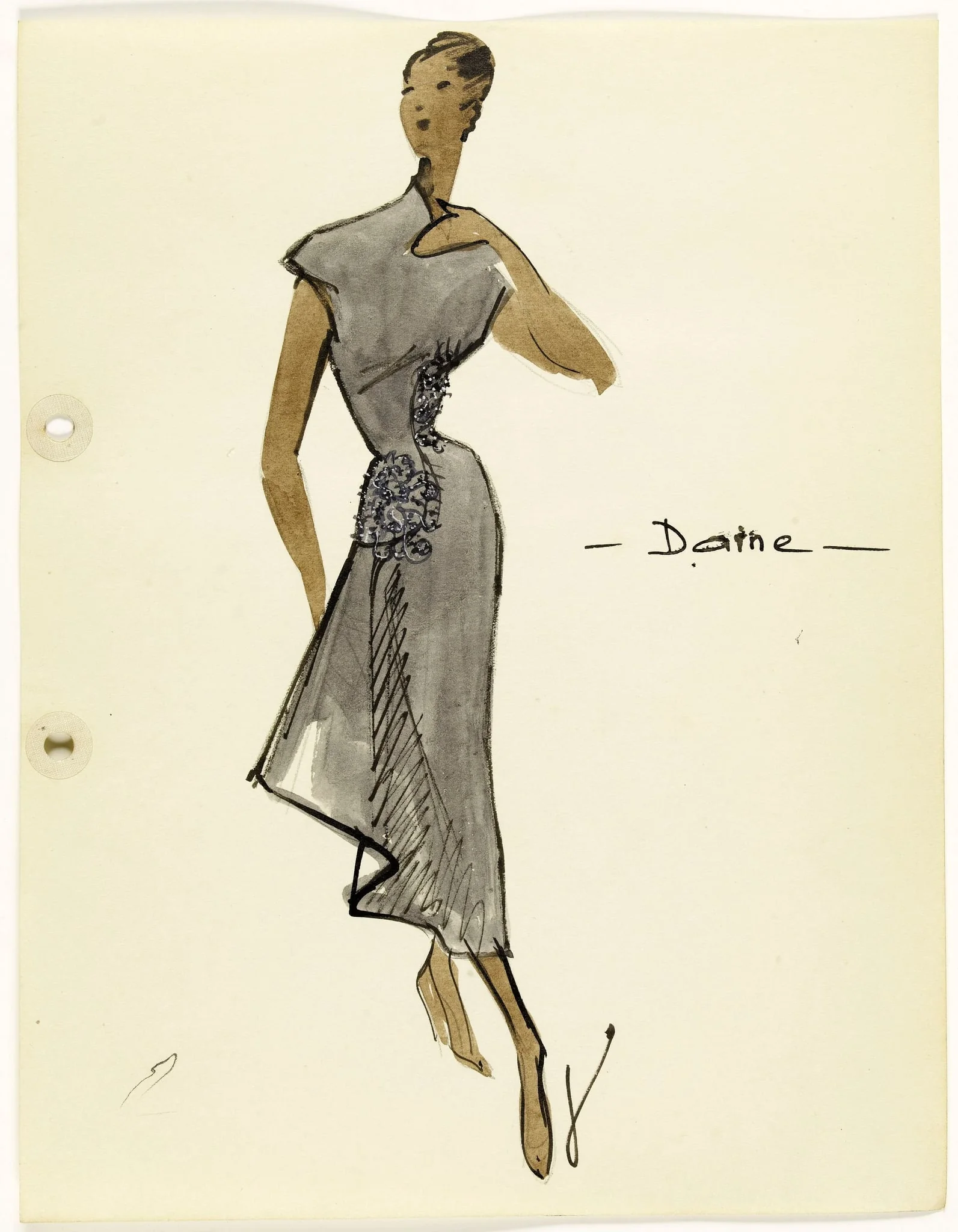 'Daine', by Carven, 1951