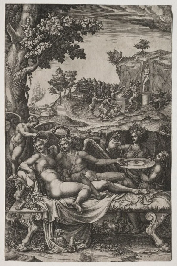 Cupid and Psyche, by Giorgio Ghisi, 1574