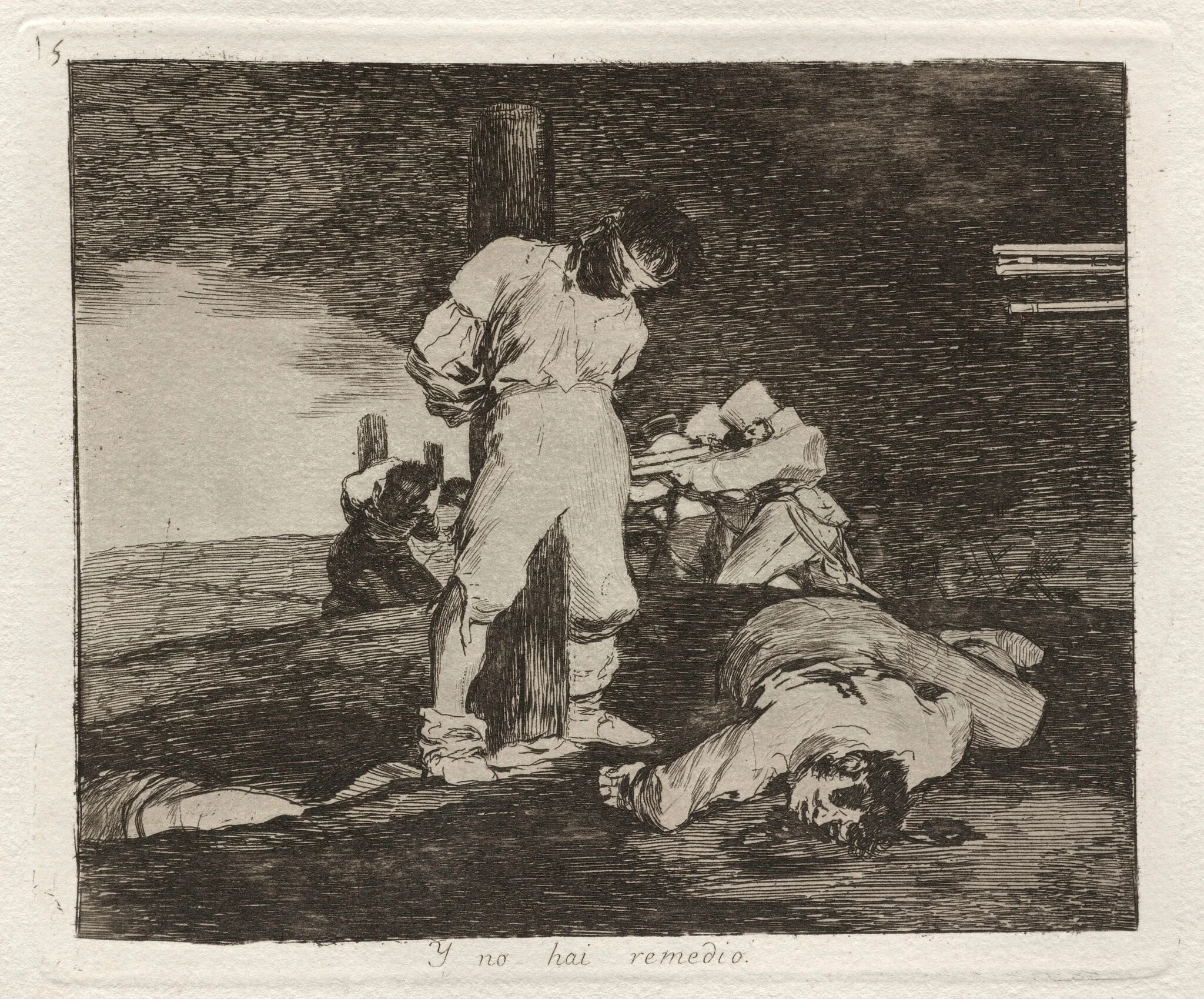 Y no hai remedio (And There's No Help for It), by Francisco Goya, ink, 1863