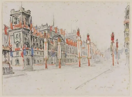 The Foriegn Office looking up Whitehall