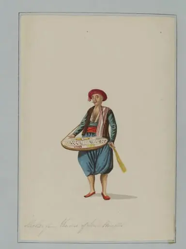 Servant bearing a present of Sweetmeats on Festival occasions -