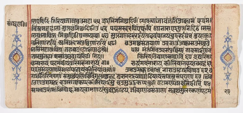 Tantric Manuscript "Sangrahani Sutra"
