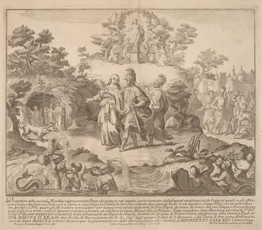 The Seconda Macchina for the Chinea of 1744: Aeneas and Cumaean Sibyl