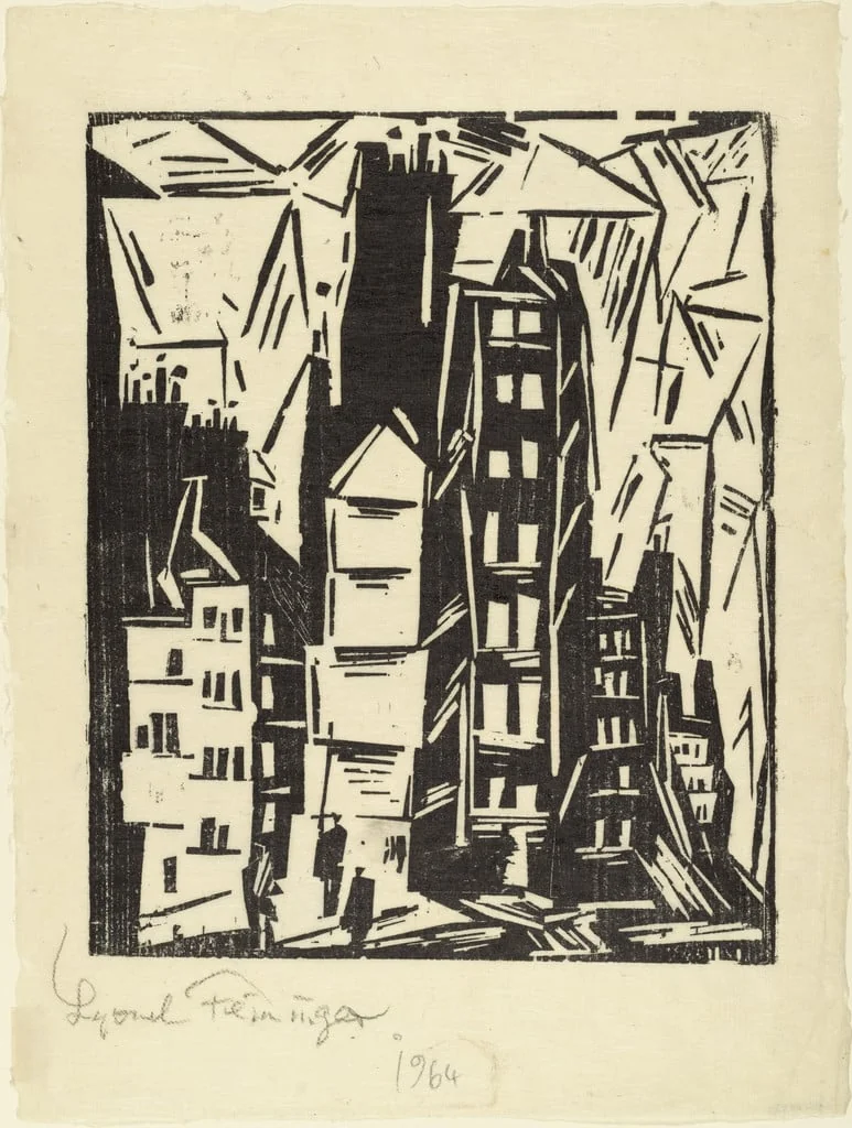 Untitled, by Lyonel Feininger, ink, 1919