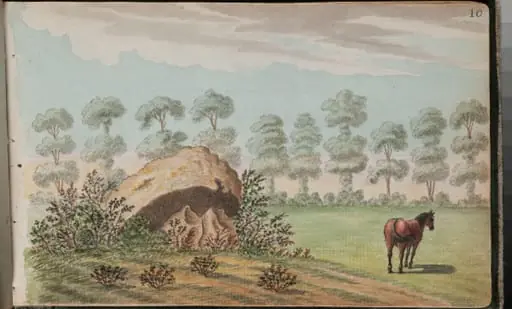 View of a cromliach [cromlech] on the lands of Loughlins town, 7 miles from Dublin [...]